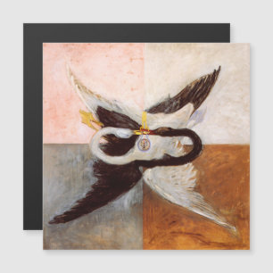 Hilma Af Klint, The Swan No.24, Abstrakt Art Magneteinladung