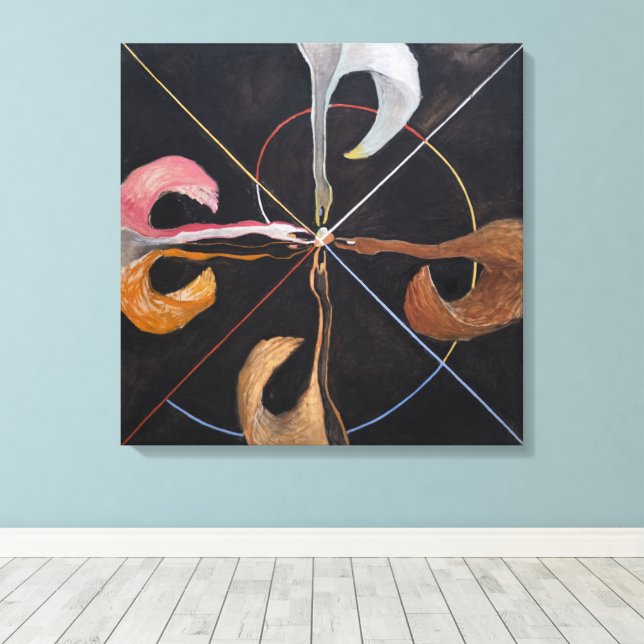 Hilma Af Klint, The Swan No.7, Abstrakt Art Leinwanddruck (Insitu (Holzboden))