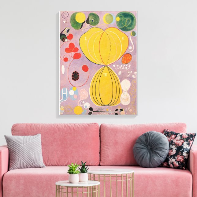 Hilma Af Klint, The Ten Größe No7, Abstrakt Art Leinwanddruck (Insitu (Wohnzimmer))