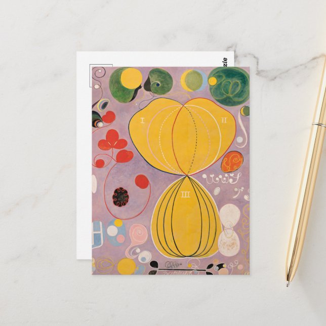 Hilma Af Klint, The Ten Größe No7, Abstrakt Art Postkarte (Vorderseite/Rückseite Beispiel)