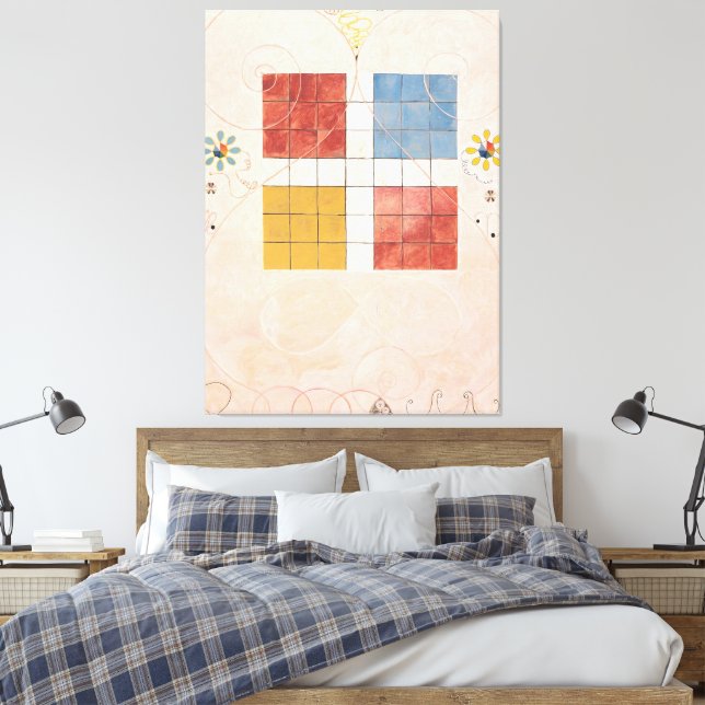 Hilma af Klint - The Ten Largest, No. 10, Old Age  Leinwanddruck (Insitu (Schlafzimmer))