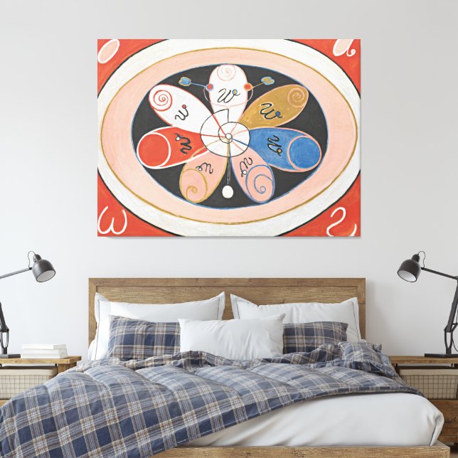 Hilma af Klint - volution, No. 15, Group IV, The S Leinwanddruck (Insitu (Schlafzimmer))