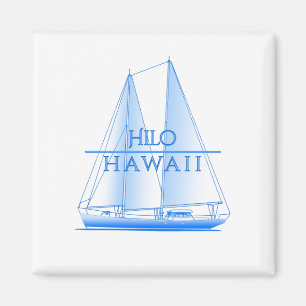 Hilo Coastal Nautical Sailing Magnet