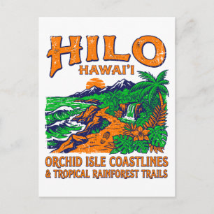 Hilo Hawaii Orchideeninsel Tropische Regenwaldpfad Postkarte