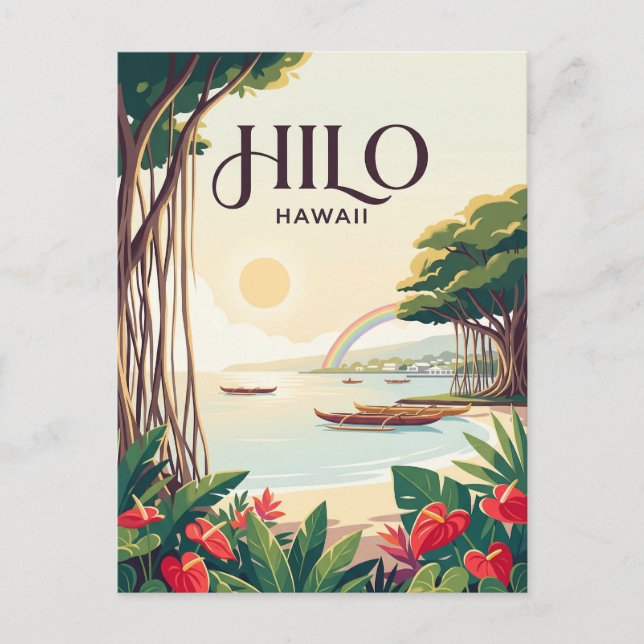 Hilo USA Postkarte (Vorderseite)