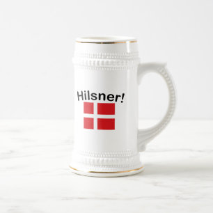 Hilsner! (Grüße!) Bierglas