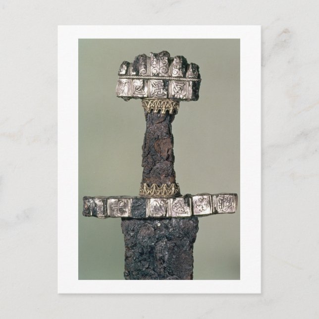 Hilt eines Wikinger Schwert, gefunden in Hedeby, D Postkarte (Vorderseite)