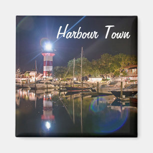 Hilton Head Hafen-Stadtleuchtturm-Magnet Magnet