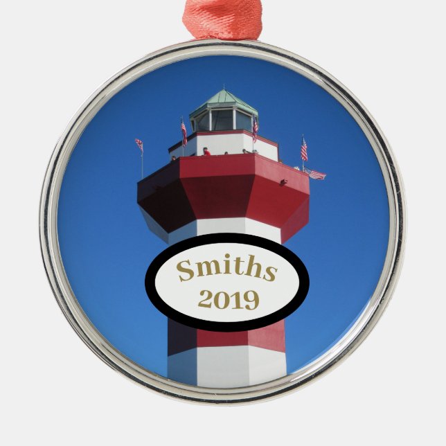 Hilton Head Harbour Town Custom Circle Ornament (Vorne)
