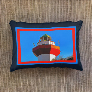 Hilton Head Harbour Town Lighthouse Accent Coussin