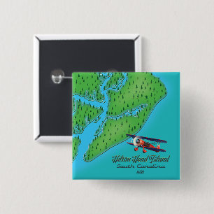 Hilton Head Insel South Carolina Karte Button