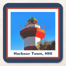 Hilton Head Island Harbour Town Lighthouse Rechteckiger Pappuntersetzer