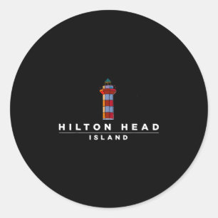 Hilton Head Island Leuchtturm Sc Urlaubs-Souvenir Runder Aufkleber