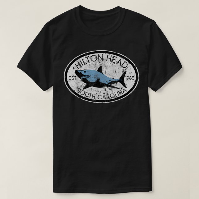 Hilton Head Island South Carolina Angeln T-Shirt (Design vorne)