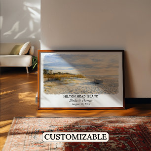 Hilton Head Island South Carolina Aquarell Poster