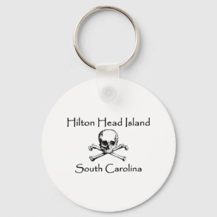 Hilton- Head IslandPiratenflagge-Logo Schlüsselanhänger