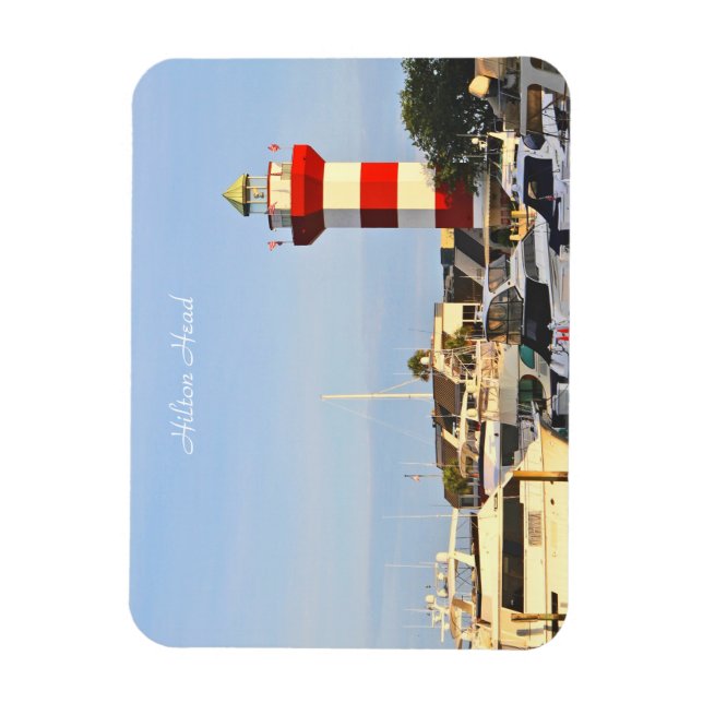 Hilton Head Lighthouse, Fotografie, auf Magnet (Vertikal)