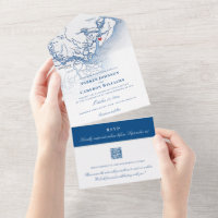 Hilton Head SC Map Elegant Navy Wedding