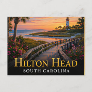Hilton Head South Carolina Lowcountry Küstengebiet Postkarte