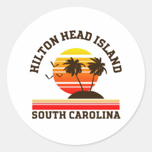 Hilton Head South Carolina Runder Aufkleber