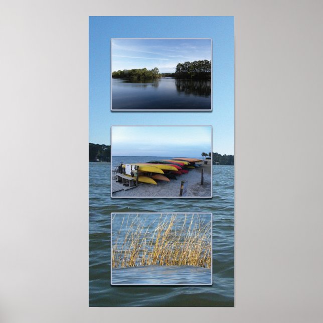 Hilton Head Wassertriptych Poster (Vorne)