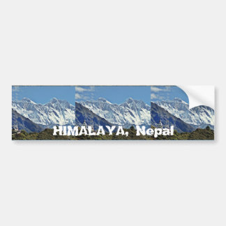 HIMALAJA - eine von 1000 Ansichten von NEPAL Autoaufkleber