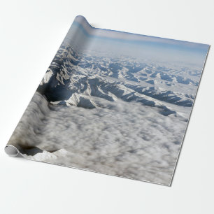Himalaja-Gebirge unter Wolken - Tibet Geschenkpapier