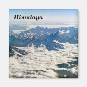 Himalaja-Gebirge unter Wolken - Tibet Magnet