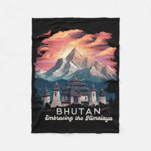 Himalaja Wanderung Tempel Bhutan Kostüm Wandern Bh Fleecedecke