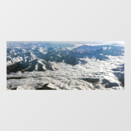 Himalaya-Berge unter Wolken - Tibet Fensteraufkleber