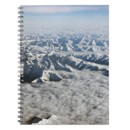 Himalaya-Berge unter Wolken - Tibet Notizblock