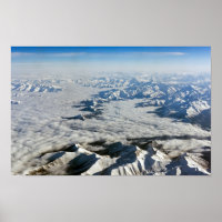 Himalaya-Berge unter Wolken - Tibet