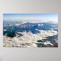 Himalaya-Berge unter Wolken - Tibet