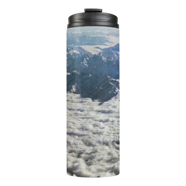 Himalaya-Berge unter Wolken - Tibet Thermosbecher (Vorderseite)