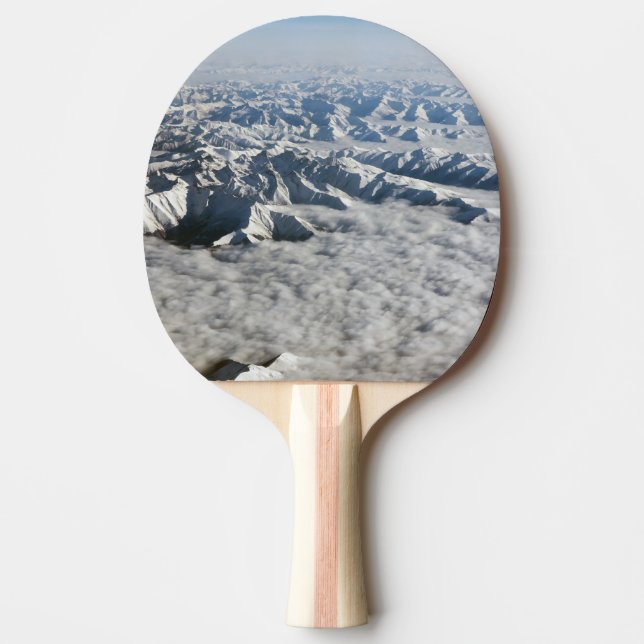 Himalaya-Berge unter Wolken - Tibet Tischtennis Schläger (Vorderseite)
