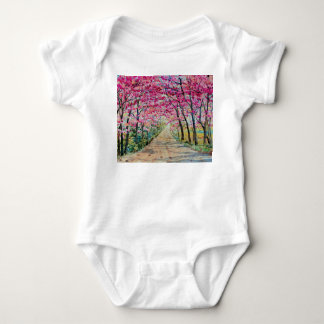 Himalaya Cherry Roadside Wasserfarbenwelt Baby Strampler