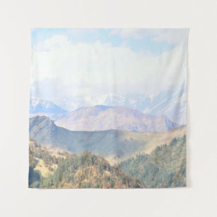 Himalaya-Gebirge, Skyagriculture, asia,awe,beaut Wandteppich