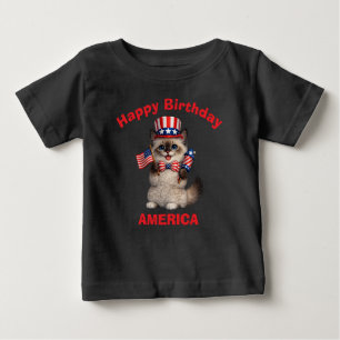 Himalaya-Kätzchen (1j) Patriotisches Kinder-T-Shir Baby T-shirt
