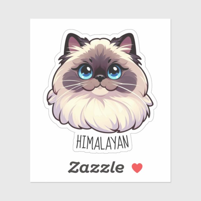 Himalayan Cat Aufkleber (Blatt)