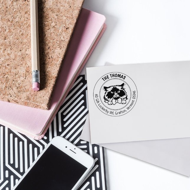 Himalayan Cat Rücksendeadresse Gummistempel (Von Creator hochgeladen)