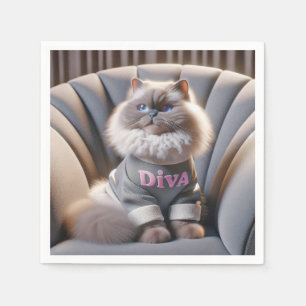 Himalayan Diva Cat Serviette