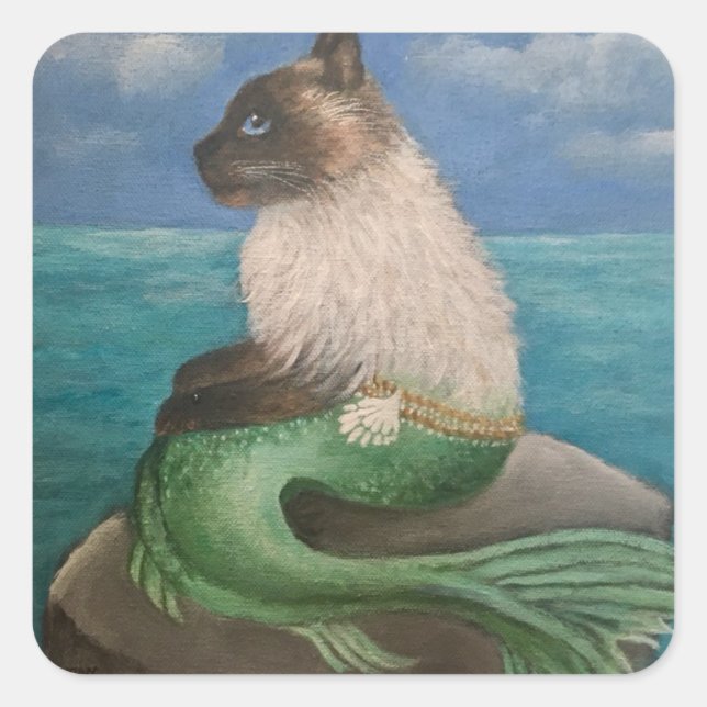 Himalayan Mercat Quadratischer Aufkleber (Vorderseite)