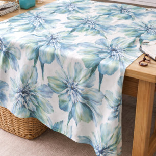 Himalayanischer Persischer Blaue Mohn Wasserfarben Stoff