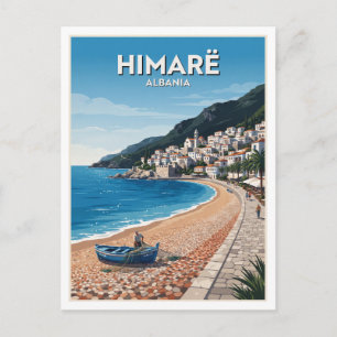 Himarë Altstadt und Spile-Bucht Albanien Postkarte
