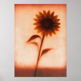 Himawari Sonnenblume Japanische Florale Abstraktio Poster