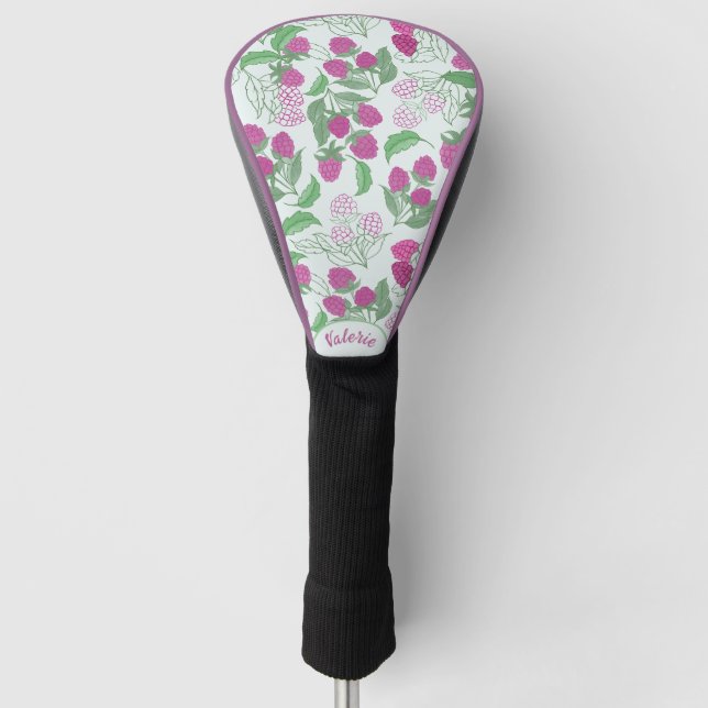 Himbeer-Botanik-Golfkopfabdeckung Golf Headcover (Vorderseite)