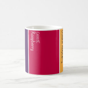 Himbeer-Farbpalette-Farbchips Kaffeetasse