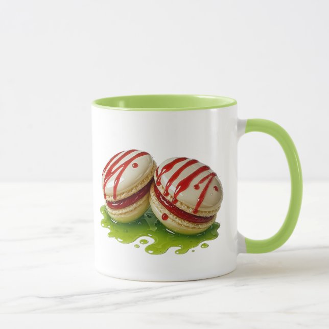 Himbeer Makkaroni Tasse (Rechts)
