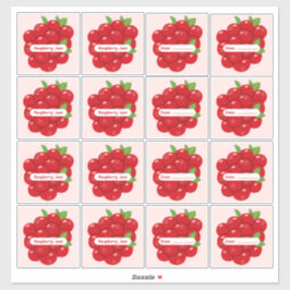 Himbeer-Marmeladen-Etiketten, individuelle Vinyl-A Aufkleber