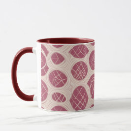 Himbeer-Minimal-Abstrakt Tasse
